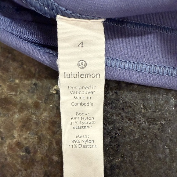 Lululemon Align High-Rise Shorts 6” – Violet Verbena (Periwinkle) – Size 4 - Picture 5 of 14